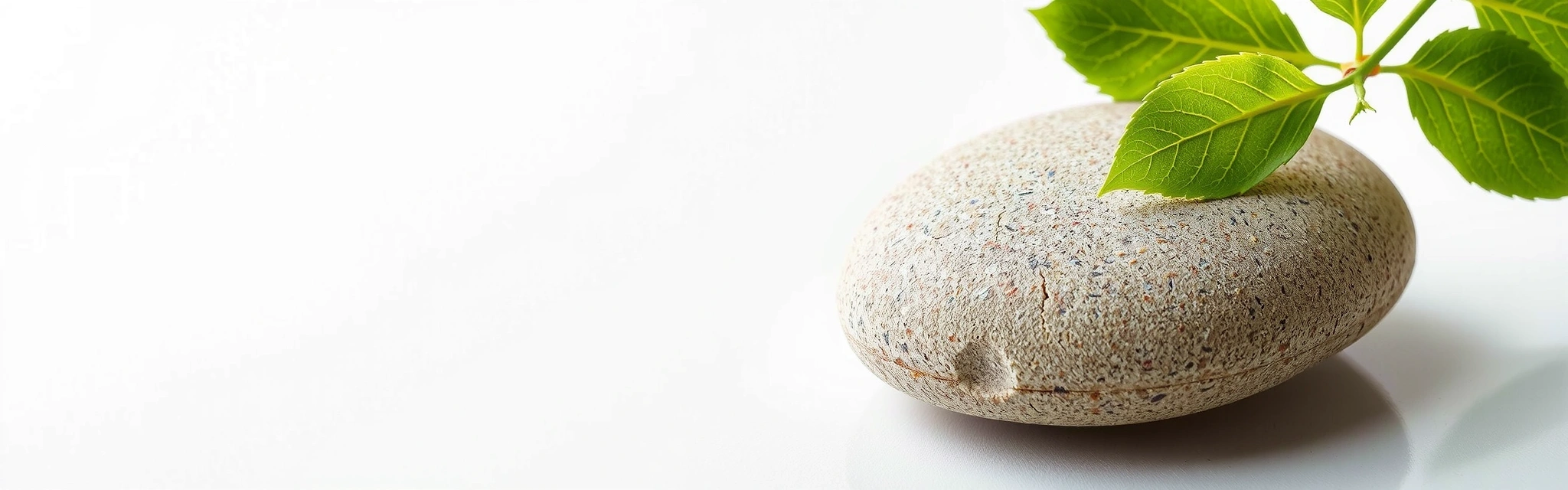 Minimalist, elegant image representing brand values like nature, purity, and sustainability, no text.